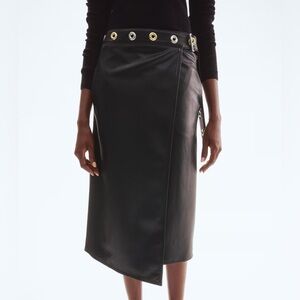 Hm coated wrap skirt 2
